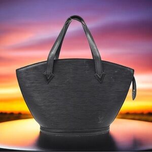 Louis Vuitton Saint Jacques Black Epi Leather Tote